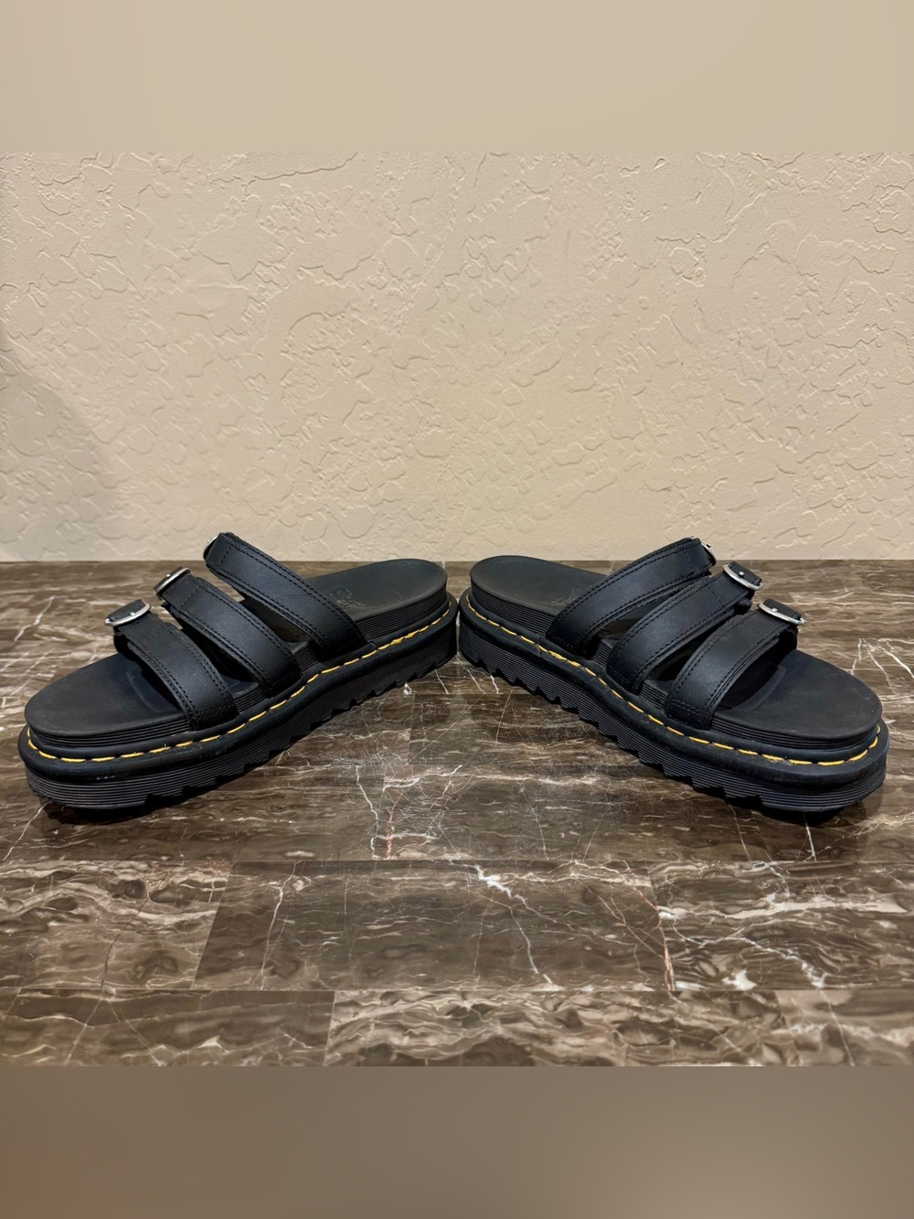 Dr. Martens Blaire Slide Leather Sandals - Picture 4 of 9